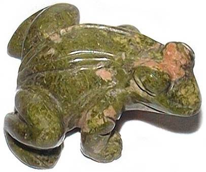 Unakite Frog Carving