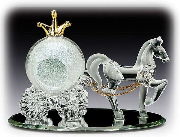 Glass Cinderella Coach Figurine
