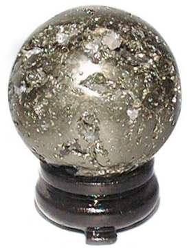 Pyrite Geode Sphere