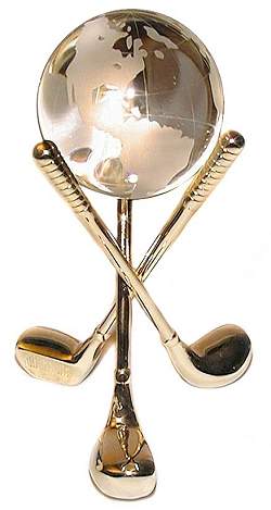 GOLF BALL HOLDER SOLID BRASS DISPLAY STAND: Custom Display Case