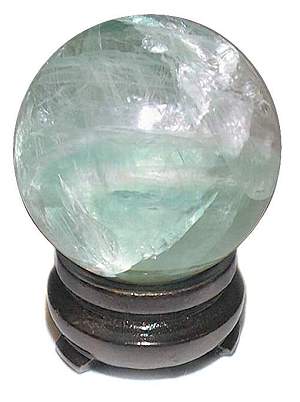 Green Fluorite Sphere