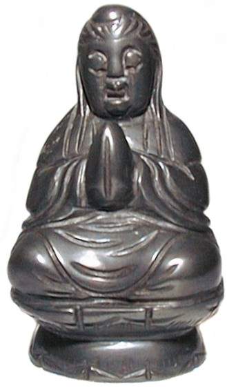 Hematite Kwan Yin Carving