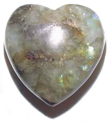 Labradorite Heart