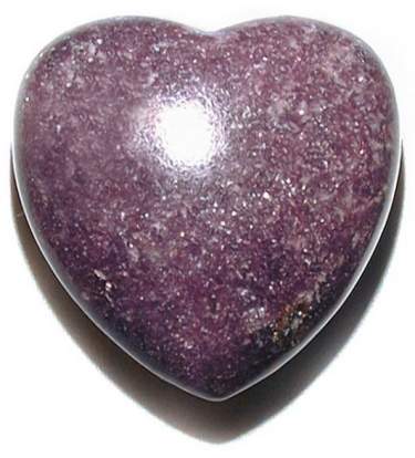 Lepidolite Heart 