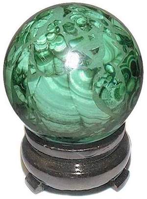 55mm Malachite Sphere