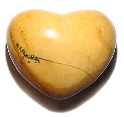 Gold Mookaite Heart