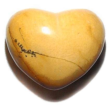 Gold Mookaite Heart 