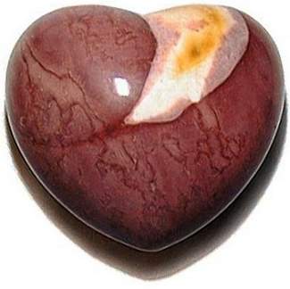 Red Mookaite Heart 