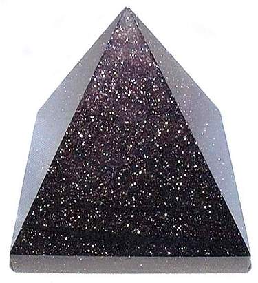 Blue Goldstone Pyramid