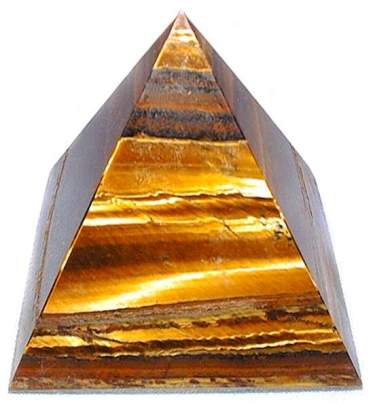 Tiger Eye Pyramid