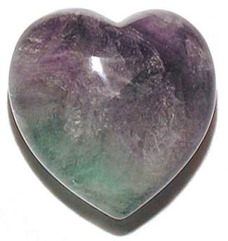 Rainbow Fluorite Hearts