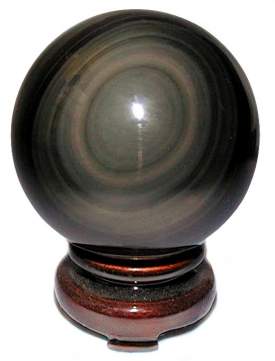 Rainbow Obsidian Sphere