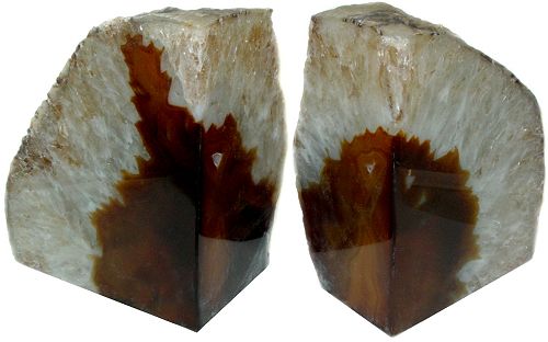 Red Agate Bookends