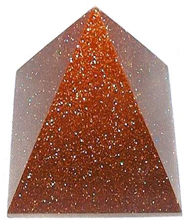 Red Goldstone Pyramid