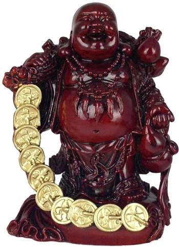 7" H Lucky Buddha