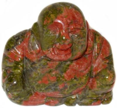 Unakite Buddha Carving